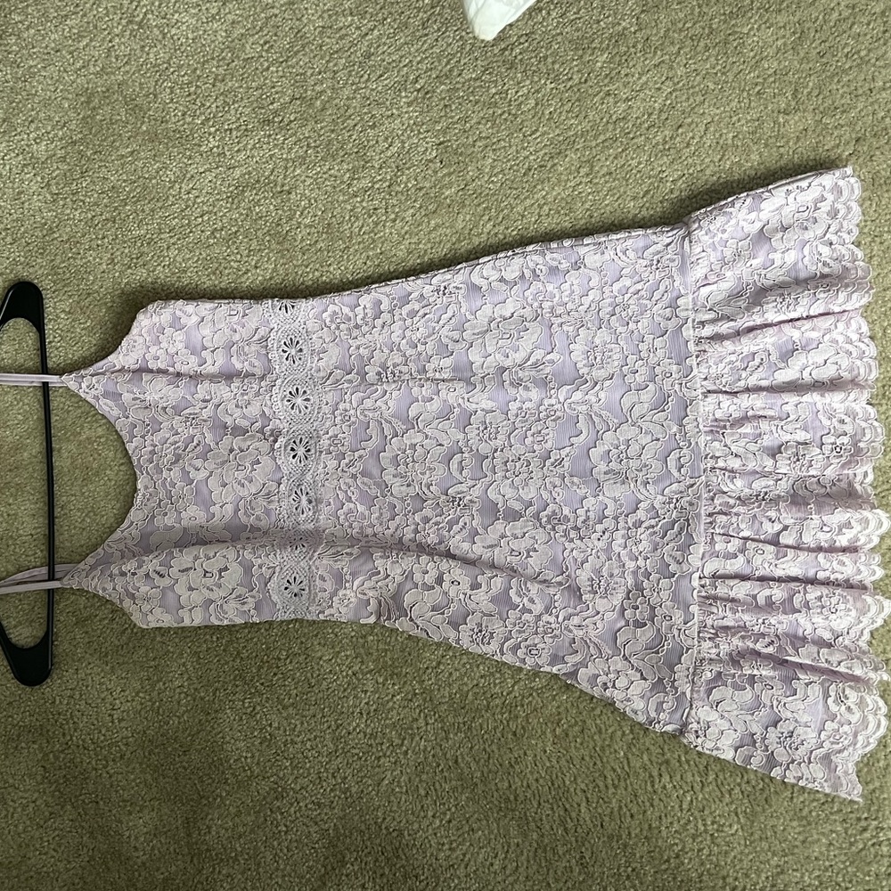 Aqua size small lavender mini dress